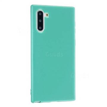 2mm Candy Soft Silicone Phone Case Cover for Samsung Galaxy Note 10 (6.28 inch) / Note10 5G - Light Blue