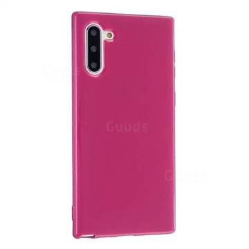 2mm Candy Soft Silicone Phone Case Cover for Samsung Galaxy Note 10 (6.28 inch) / Note10 5G - Rose