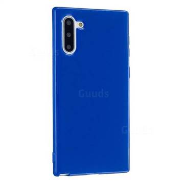 2mm Candy Soft Silicone Phone Case Cover for Samsung Galaxy Note 10 (6.28 inch) / Note10 5G - Navy Blue