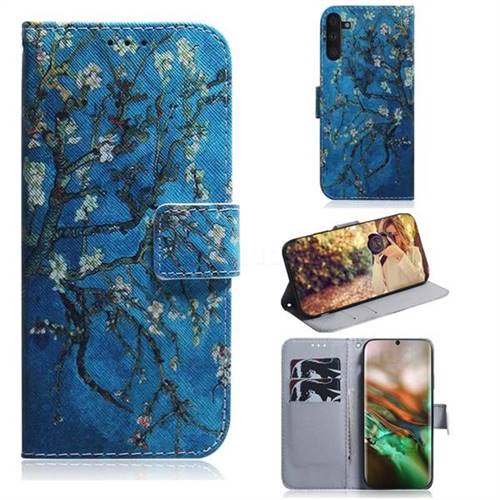 Apricot Tree PU Leather Wallet Case for Samsung Galaxy Note 10 (6.28 inch) / Note10 5G
