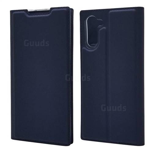 Ultra Slim Card Magnetic Automatic Suction Leather Wallet Case for Samsung Galaxy Note 10 (6.28 inch) / Note10 5G - Royal Blue