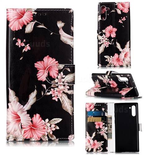 Azalea Flower PU Leather Wallet Case for Samsung Galaxy Note 10 (6.28 inch) / Note10 5G