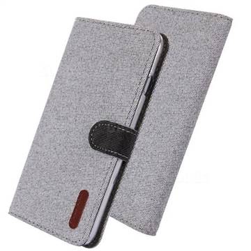 Linen Cloth Pudding Leather Case for Samsung Galaxy Note 10 (6.28 inch) / Note10 5G - Light Gray