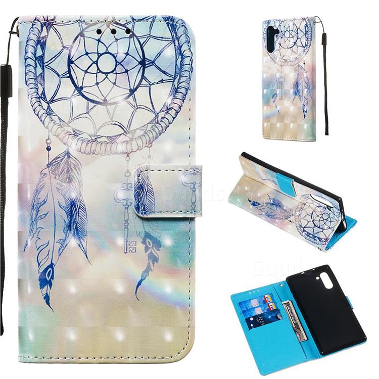 Fantasy Campanula 3D Painted Leather Wallet Case for Samsung Galaxy Note 10 (6.28 inch) / Note10 5G