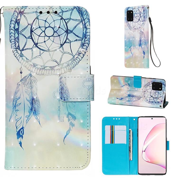 Fantasy Campanula 3D Painted Leather Wallet Case for Samsung Galaxy Note 10 Lite
