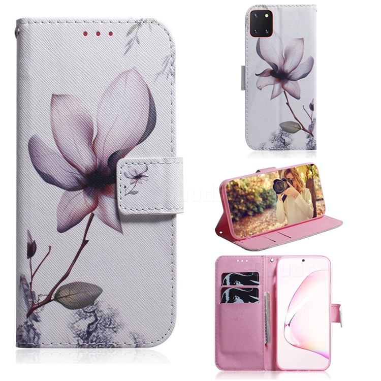 Magnolia Flower PU Leather Wallet Case for Samsung Galaxy Note 10 Lite