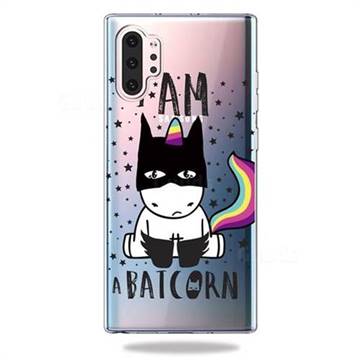 Batman Clear Varnish Soft Phone Back Cover for Samsung Galaxy Note 10+ (6.75 inch) / Note10 Plus