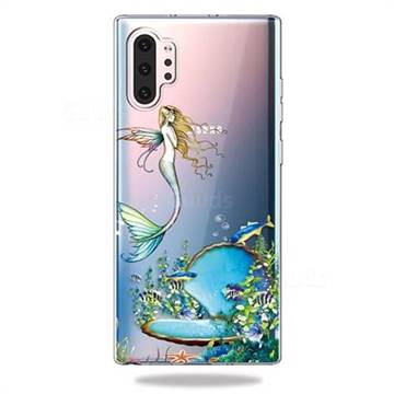Mermaid Clear Varnish Soft Phone Back Cover for Samsung Galaxy Note 10+ (6.75 inch) / Note10 Plus