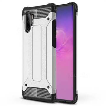 King Kong Armor Premium Shockproof Dual Layer Rugged Hard Cover for Samsung Galaxy Note 10+ (6.75 inch) / Note10 Plus - White