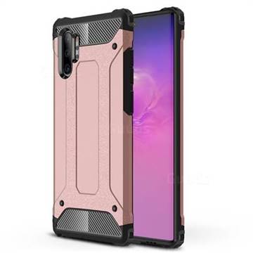 King Kong Armor Premium Shockproof Dual Layer Rugged Hard Cover for Samsung Galaxy Note 10+ (6.75 inch) / Note10 Plus - Rose Gold