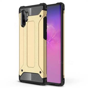 King Kong Armor Premium Shockproof Dual Layer Rugged Hard Cover for Samsung Galaxy Note 10+ (6.75 inch) / Note10 Plus - Champagne Gold