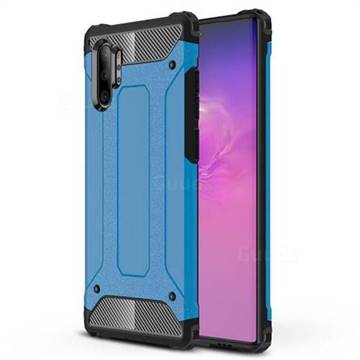 King Kong Armor Premium Shockproof Dual Layer Rugged Hard Cover for Samsung Galaxy Note 10+ (6.75 inch) / Note10 Plus - Sky Blue