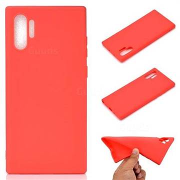 Candy Soft TPU Back Cover for Samsung Galaxy Note 10+ (6.75 inch) / Note10 Plus - Red