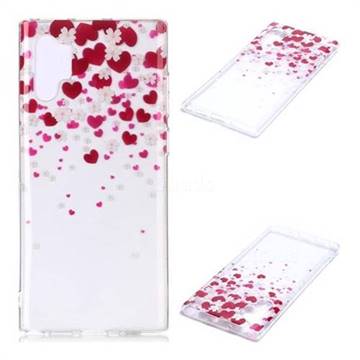 Love Flower Super Clear Soft TPU Back Cover for Samsung Galaxy Note 10+ (6.75 inch) / Note10 Plus