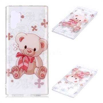 Cute Little Bear Super Clear Soft TPU Back Cover for Samsung Galaxy Note 10+ (6.75 inch) / Note10 Plus