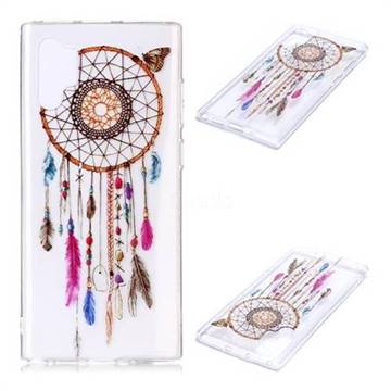 Wind Chimes Butterfly Super Clear Soft TPU Back Cover for Samsung Galaxy Note 10+ (6.75 inch) / Note10 Plus