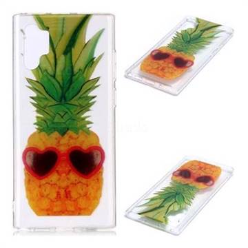 Cute Pineapple Super Clear Soft TPU Back Cover for Samsung Galaxy Note 10+ (6.75 inch) / Note10 Plus