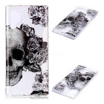 Skull Rose Super Clear Soft TPU Back Cover for Samsung Galaxy Note 10+ (6.75 inch) / Note10 Plus
