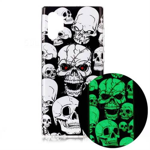 Red-eye Ghost Skull Noctilucent Soft TPU Back Cover for Samsung Galaxy Note 10+ (6.75 inch) / Note10 Plus