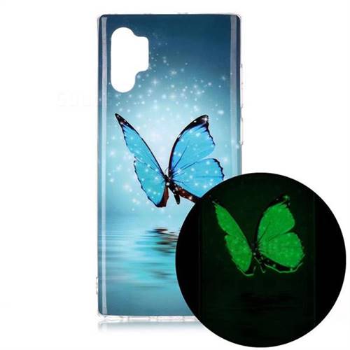 Butterfly Noctilucent Soft TPU Back Cover for Samsung Galaxy Note 10+ (6.75 inch) / Note10 Plus