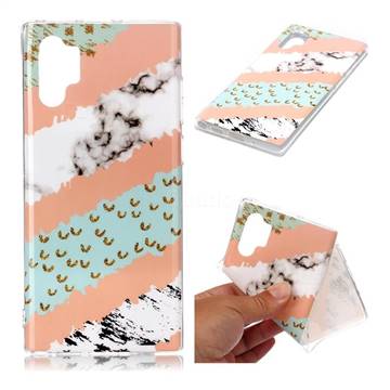 Diagonal Grass Soft TPU Marble Pattern Phone Case for Samsung Galaxy Note 10+ (6.75 inch) / Note10 Plus