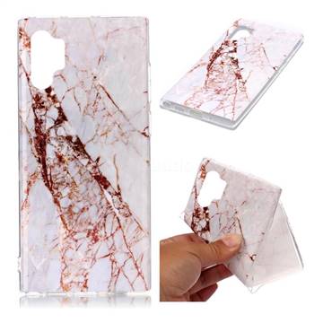 White Crushed Soft TPU Marble Pattern Phone Case for Samsung Galaxy Note 10+ (6.75 inch) / Note10 Plus