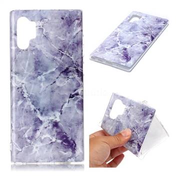 Light Gray Soft TPU Marble Pattern Phone Case for Samsung Galaxy Note 10+ (6.75 inch) / Note10 Plus