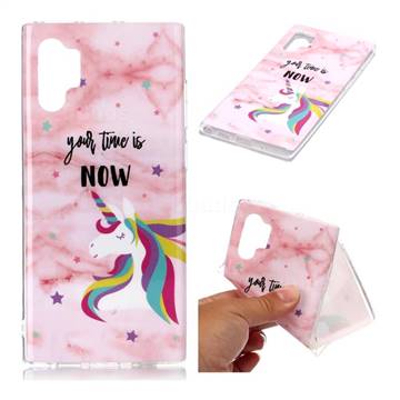 Unicorn Soft TPU Marble Pattern Phone Case for Samsung Galaxy Note 10+ (6.75 inch) / Note10 Plus