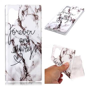 Forever Soft TPU Marble Pattern Phone Case for Samsung Galaxy Note 10+ (6.75 inch) / Note10 Plus