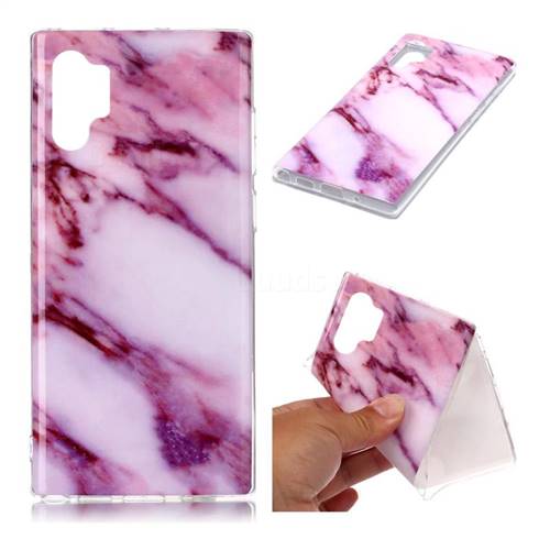 Purple Soft TPU Marble Pattern Case for Samsung Galaxy Note 10+ (6.75 inch) / Note10 Plus