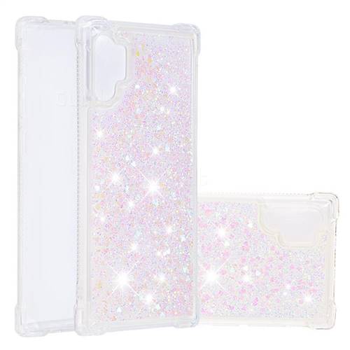 Dynamic Liquid Glitter Sand Quicksand Star TPU Case for Samsung Galaxy Note 10+ (6.75 inch) / Note10 Plus - Pink