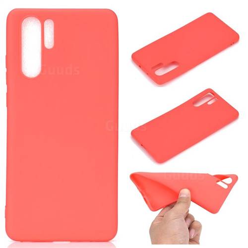 Candy Soft Silicone Protective Phone Case for Samsung Galaxy Note 10+ (6.75 inch) / Note10 Plus - Red