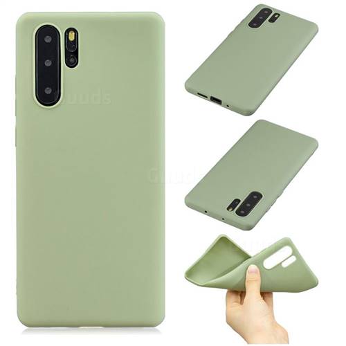 Candy Soft Silicone Phone Case for Samsung Galaxy Note 10+ (6.75 inch) / Note10 Plus - Pea Green