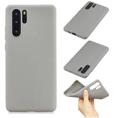 Candy Soft Silicone Phone Case for Samsung Galaxy Note 10+ (6.75 inch) / Note10 Plus - Gray