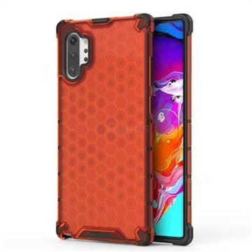 Honeycomb TPU + PC Hybrid Armor Shockproof Case Cover for Samsung Galaxy Note 10+ (6.75 inch) / Note10 Plus - Red