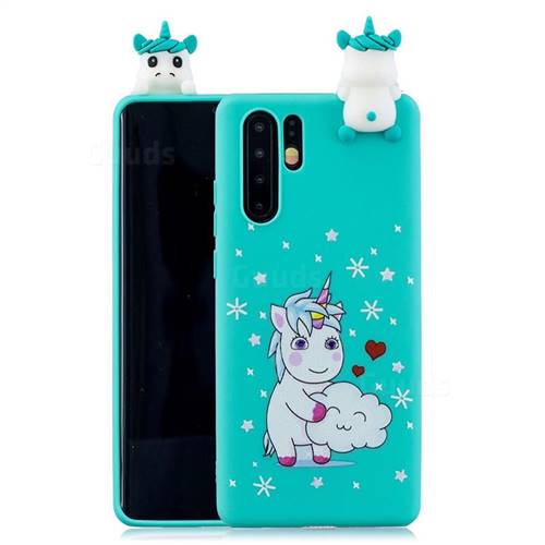 Heart Unicorn Soft 3D Climbing Doll Soft Case for Samsung Galaxy Note 10+ (6.75 inch) / Note10 Plus