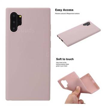 Soft Matte Silicone Phone Cover for Samsung Galaxy Note 10+ (6.75 inch) / Note10 Plus - Lotus Color