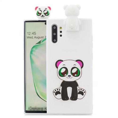Panda Soft 3D Climbing Doll Stand Soft Case for Samsung Galaxy Note 10 Pro (6.75 inch) / Note 10+