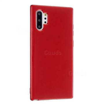 2mm Candy Soft Silicone Phone Case Cover for Samsung Galaxy Note 10 Pro (6.75 inch) / Note 10+ - Hot Red