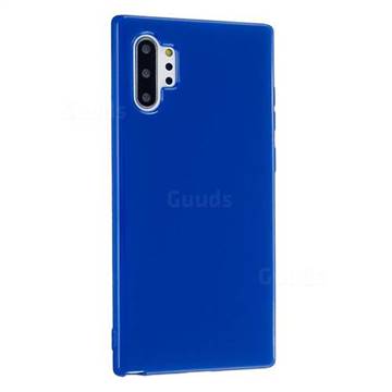 2mm Candy Soft Silicone Phone Case Cover for Samsung Galaxy Note 10 Pro (6.75 inch) / Note 10+ - Navy Blue