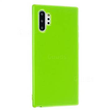 2mm Candy Soft Silicone Phone Case Cover for Samsung Galaxy Note 10 Pro (6.75 inch) / Note 10+ - Bright Green