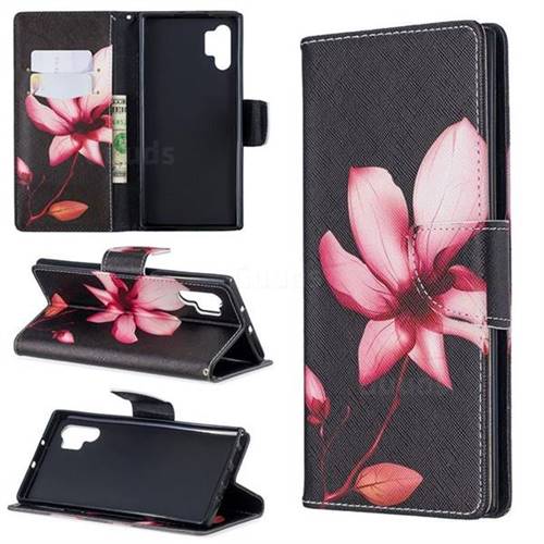 Lotus Flower Leather Wallet Case for Samsung Galaxy Note 10+ (6.75 inch) / Note10 Plus