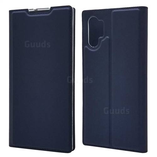 Ultra Slim Card Magnetic Automatic Suction Leather Wallet Case for Samsung Galaxy Note 10+ (6.75 inch) / Note10 Plus - Royal Blue