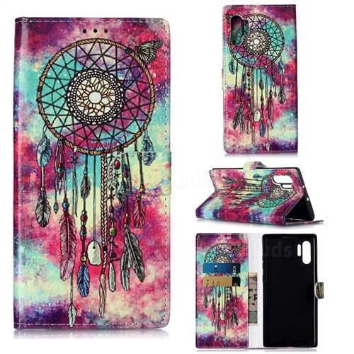 Butterfly Chimes PU Leather Wallet Case for Samsung Galaxy Note 10+ (6.75 inch) / Note10 Plus