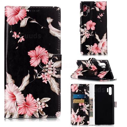 Azalea Flower PU Leather Wallet Case for Samsung Galaxy Note 10+ (6.75 inch) / Note10 Plus