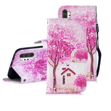 Tree House 3D Painted Leather Wallet Phone Case for Samsung Galaxy Note 10+ (6.75 inch) / Note10 Plus