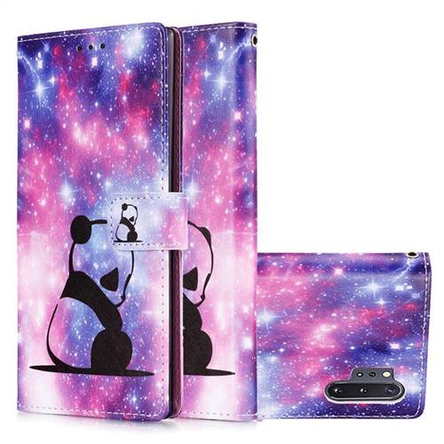 Panda Baby Matte Leather Wallet Phone Case for Samsung Galaxy Note 10 ...