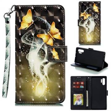 Dream Butterfly 3D Painted Leather Phone Wallet Case for Samsung Galaxy Note 10 Pro (6.75 inch) / Note 10+