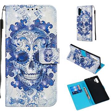 Cloud Kito 3D Painted Leather Wallet Case for Samsung Galaxy Note 10 Pro (6.75 inch) / Note 10+