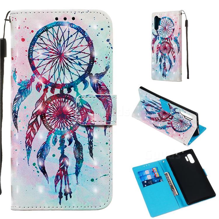ColorDrops Wind Chimes 3D Painted Leather Wallet Case for Samsung Galaxy Note 10 Pro (6.75 inch) / Note 10+